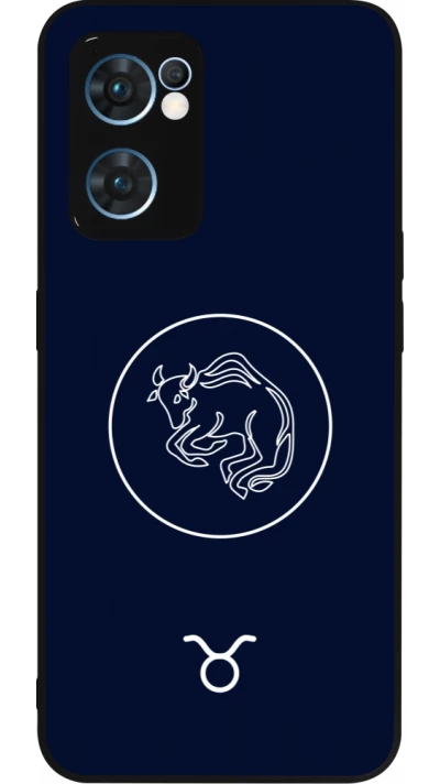 OPPO Reno7 5G Case Hülle - Silikon schwarz Astrologie Stier