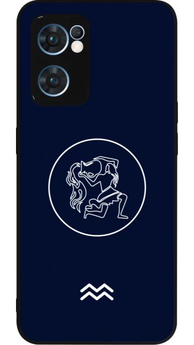 OPPO Reno7 5G Case Hülle - Silikon schwarz Astrologie Wassermann