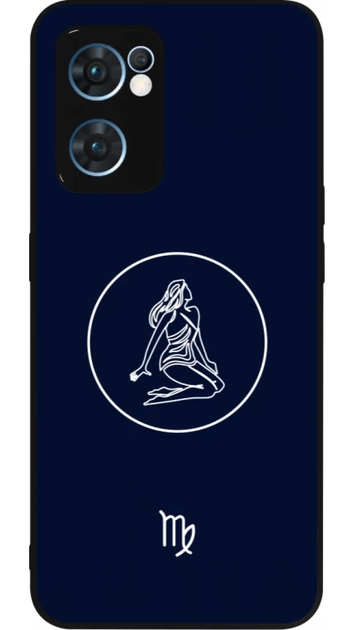 OPPO Reno7 5G Case Hülle - Silikon schwarz Astrologie Jungfrau