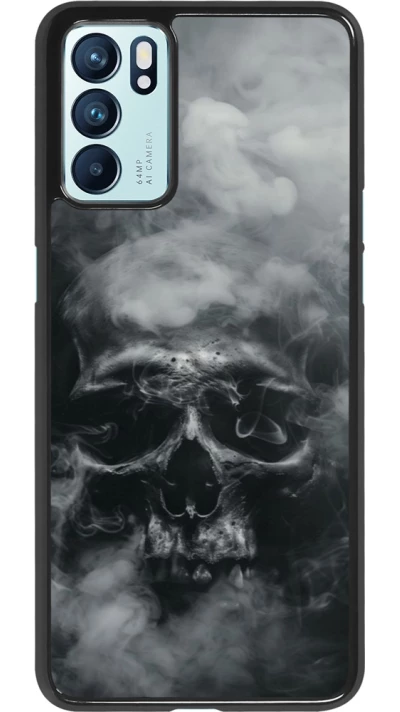 OPPO Reno6 5G Case Hülle - Halloween 2024 smoky skull