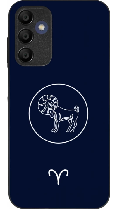 Coque Samsung Galaxy A15 - Silicone rigide noir Astrologie Bélier