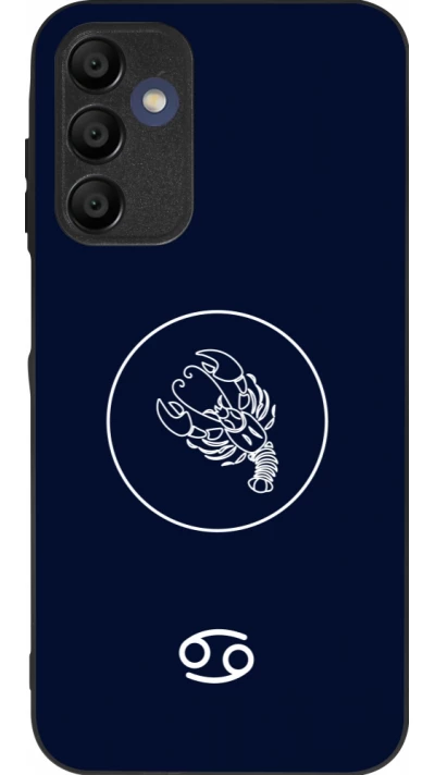 Coque Samsung Galaxy A15 - Silicone rigide noir Astrologie Cancer