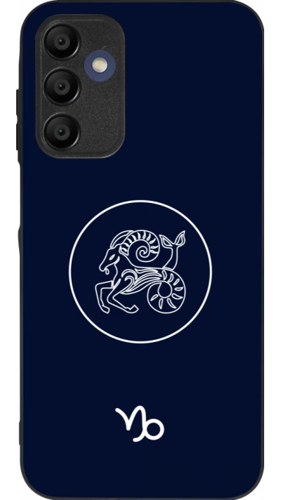 Coque Samsung Galaxy A15 - Silicone rigide noir Astrologie Capricorne