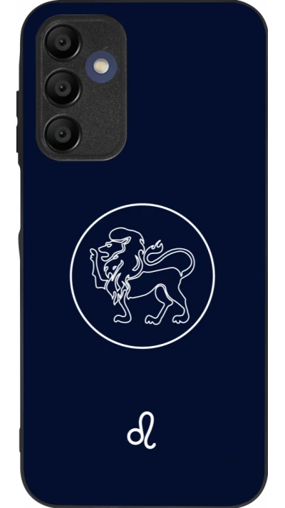 Coque Samsung Galaxy A15 - Silicone rigide noir Astrologie Lion