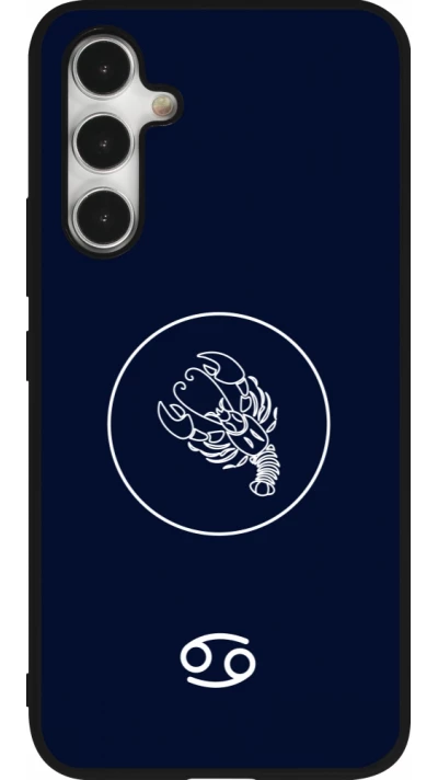 Samsung Galaxy A54 Case Hülle - Silikon schwarz Astrologie Krebs