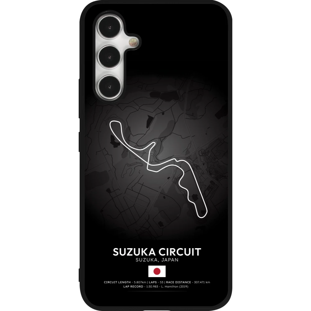 Coque Samsung Galaxy A54 5G - Silicone rigide noir F1 Track 2025 Japan