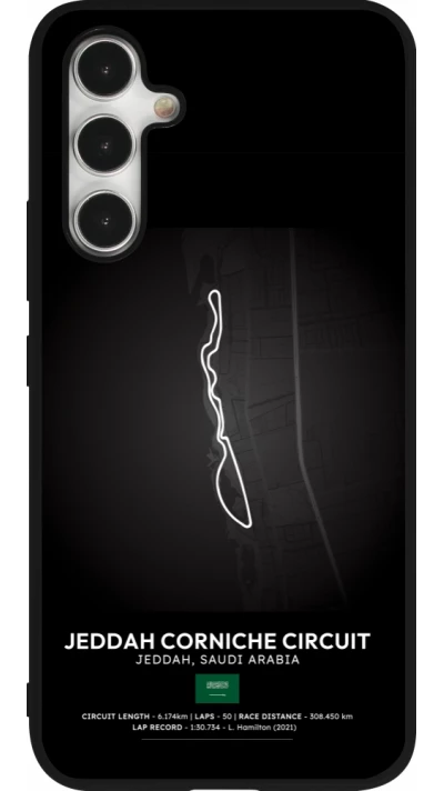 Samsung Galaxy A54 Case Hülle - Silikon schwarz F1 Track 2025 Saudi Arabia