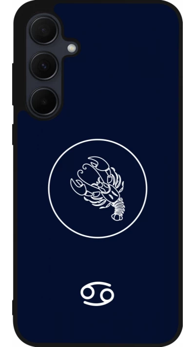 Samsung Galaxy A56 Case Hülle - Silikon schwarz Astrologie Krebs
