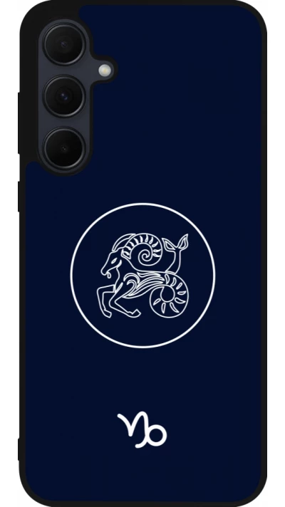 Samsung Galaxy A56 Case Hülle - Silikon schwarz Astrologie Steinbock