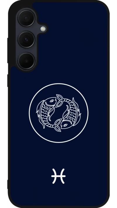 Samsung Galaxy A56 Case Hülle - Silikon schwarz Astrologie Fische