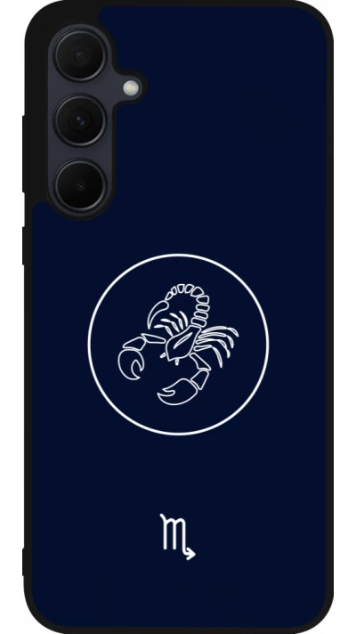 Samsung Galaxy A56 Case Hülle - Silikon schwarz Astrologie Skorpion