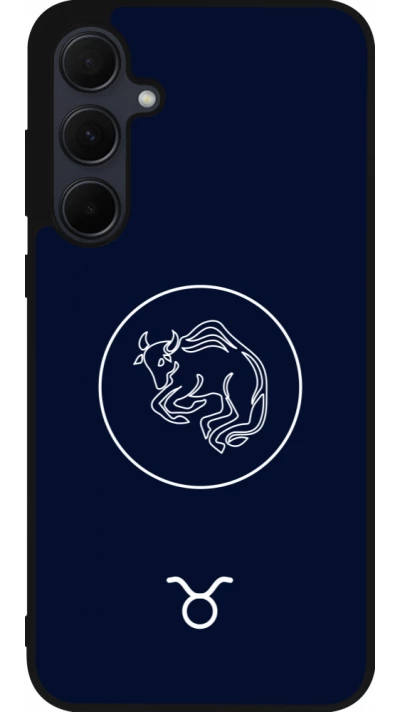 Samsung Galaxy A56 Case Hülle - Silikon schwarz Astrologie Stier