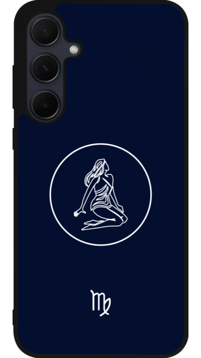 Samsung Galaxy A56 Case Hülle - Silikon schwarz Astrologie Jungfrau