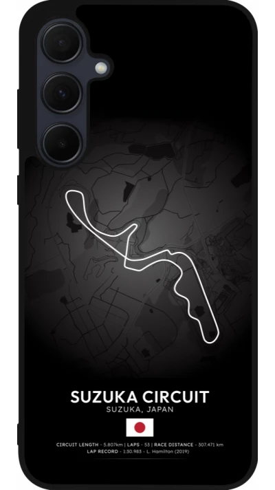 Samsung Galaxy A56 Case Hülle - Silikon schwarz F1 Track 2025 Japan