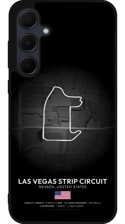 Samsung Galaxy A56 Case Hülle - Silikon schwarz F1 Track 2025 Las Vegas