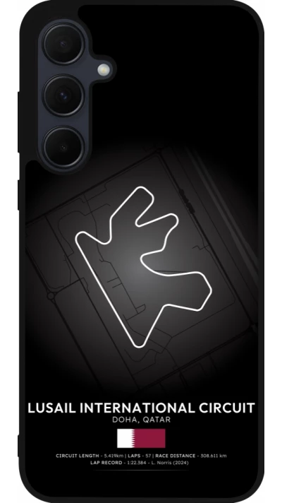 Samsung Galaxy A56 Case Hülle - Silikon schwarz F1 Track 2025 Qatar