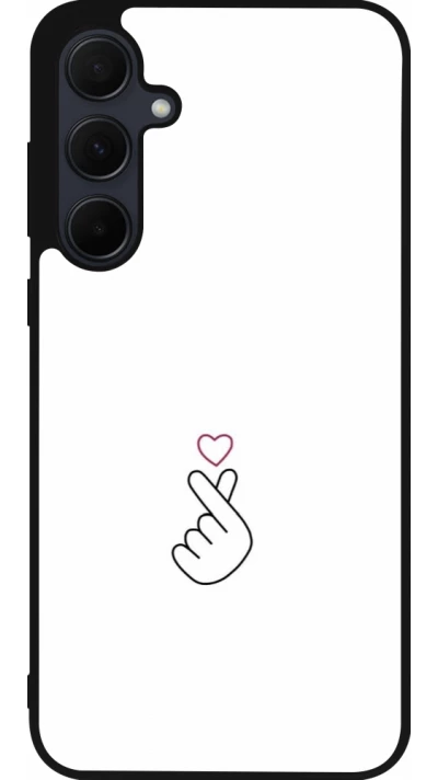 Samsung Galaxy A56 Case Hülle - Silikon schwarz Valentine 2024 heat by Millennials