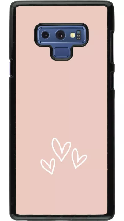 Samsung Galaxy Note9 Case Hülle - Valentine 2023 three minimalist hearts