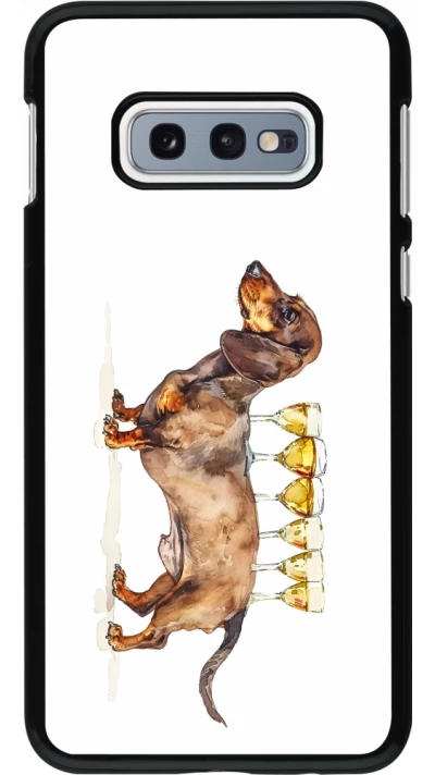 Samsung Galaxy S10e Case Hülle - Wine Teckel
