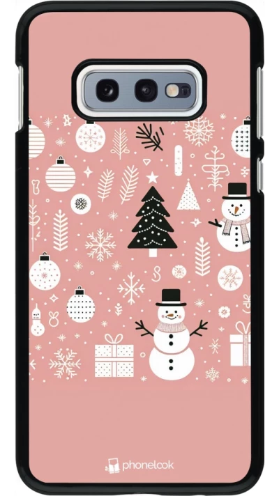 Samsung Galaxy S10e Case Hülle - Weihnachten 2024 Rose Schneemann Weihnachten