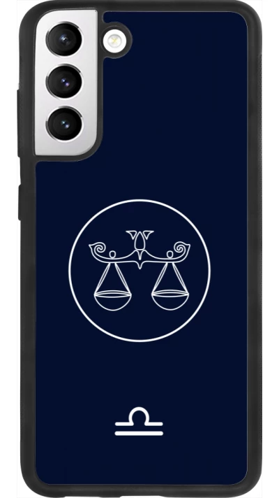 Samsung Galaxy S21 FE 5G Case Hülle - Silikon schwarz Astrologie Waage