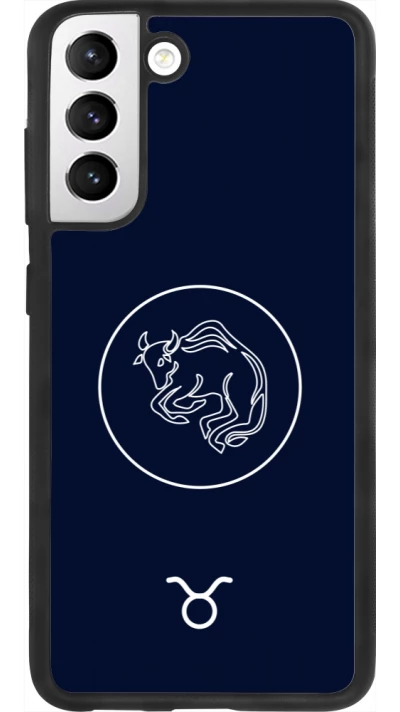 Samsung Galaxy S21 FE 5G Case Hülle - Silikon schwarz Astrologie Stier