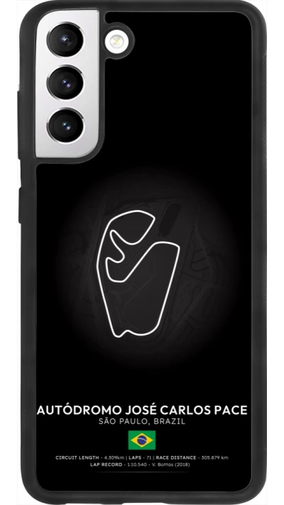 Samsung Galaxy S21 FE 5G Case Hülle - Silikon schwarz F1 Track 2025 Brazil