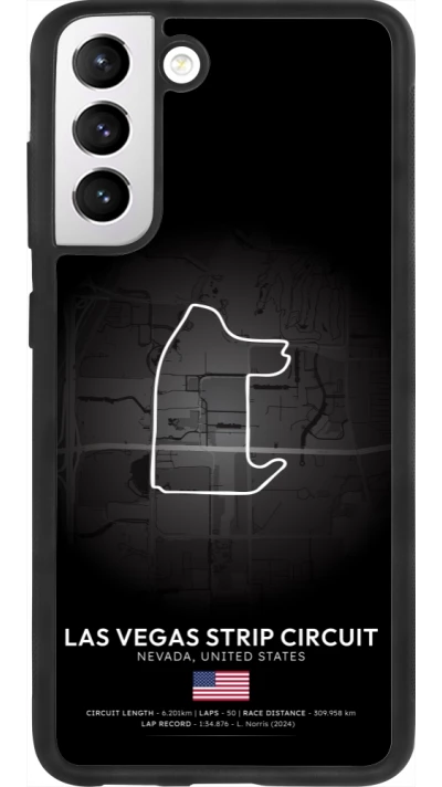 Samsung Galaxy S21 FE 5G Case Hülle - Silikon schwarz F1 Track 2025 Las Vegas