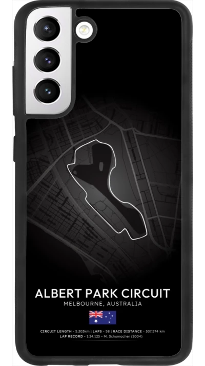 Samsung Galaxy S21 FE 5G Case Hülle - Silikon schwarz F1 Track 2025 Melbourne
