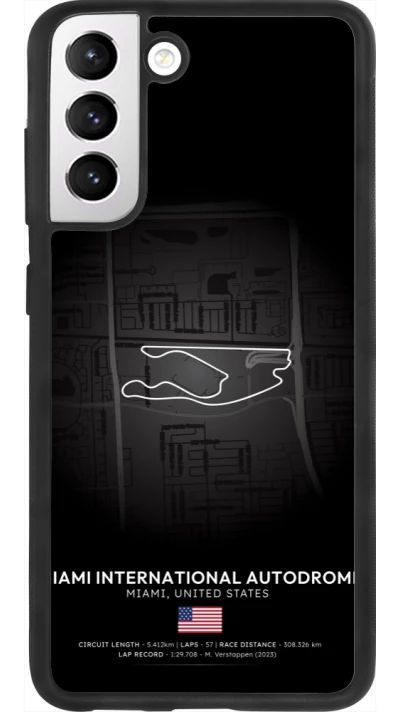 Samsung Galaxy S21 FE 5G Case Hülle - Silikon schwarz F1 Track 2025 Miami