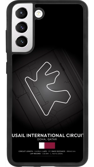 Samsung Galaxy S21 FE 5G Case Hülle - Silikon schwarz F1 Track 2025 Qatar