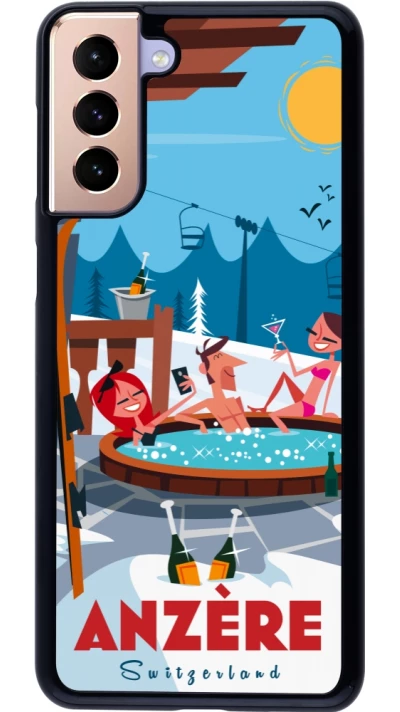 Samsung Galaxy S21+ 5G Case Hülle - Anzère Mountain Jacuzzi