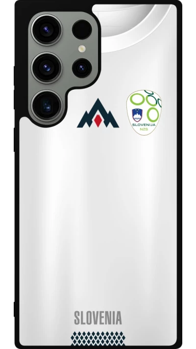 Samsung Galaxy S23 Ultra Case Hülle - Silikon schwarz Fussballtrikot Slowenien