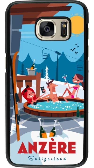 Samsung Galaxy S7 Case Hülle - Anzère Mountain Jacuzzi
