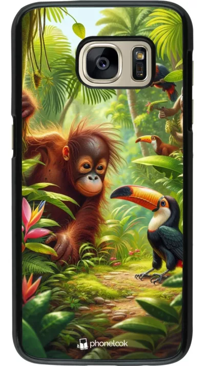 Samsung Galaxy S7 Case Hülle - Tropischer Dschungel Tayrona