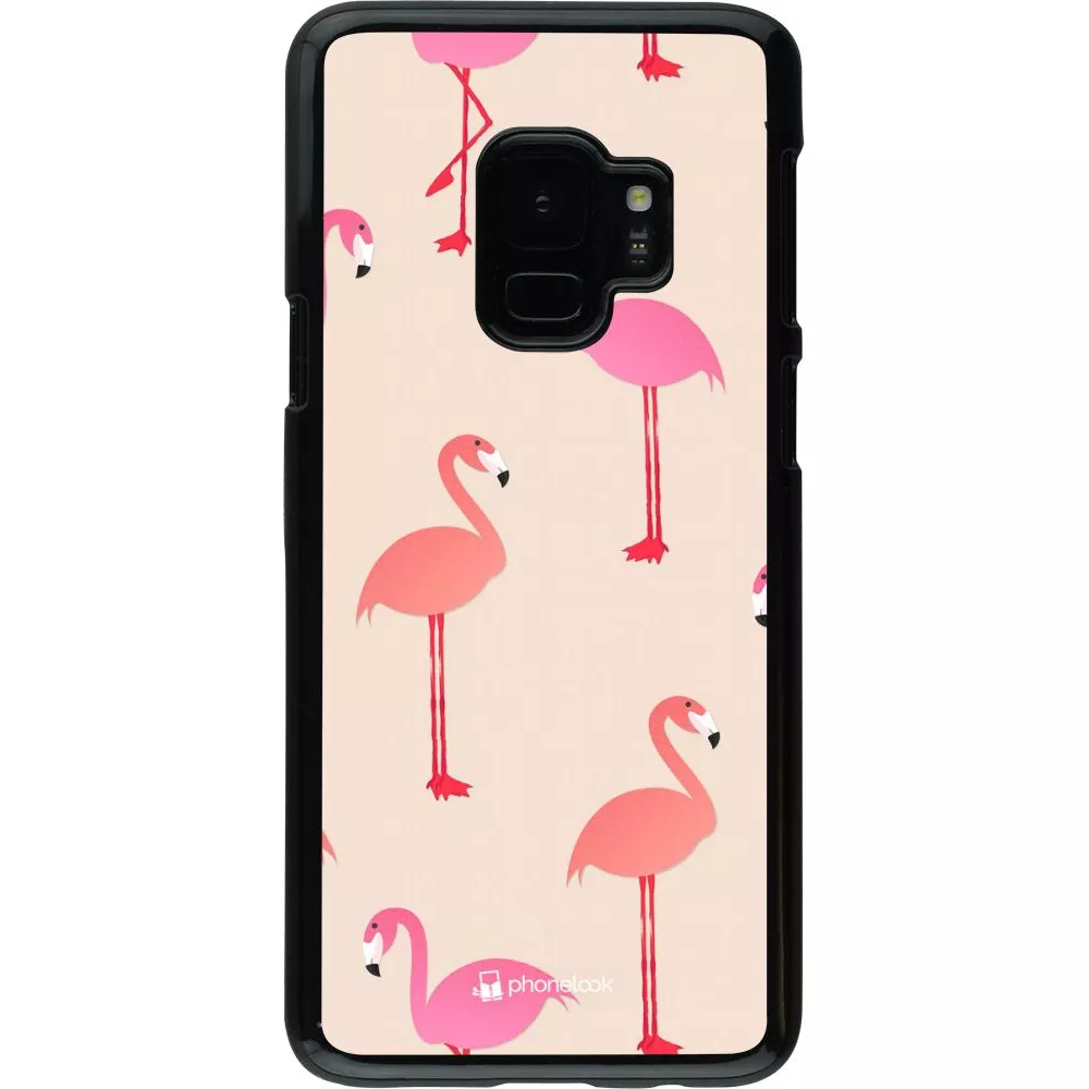 Hülle Samsung Galaxy S9 - Pink Flamingos Pattern