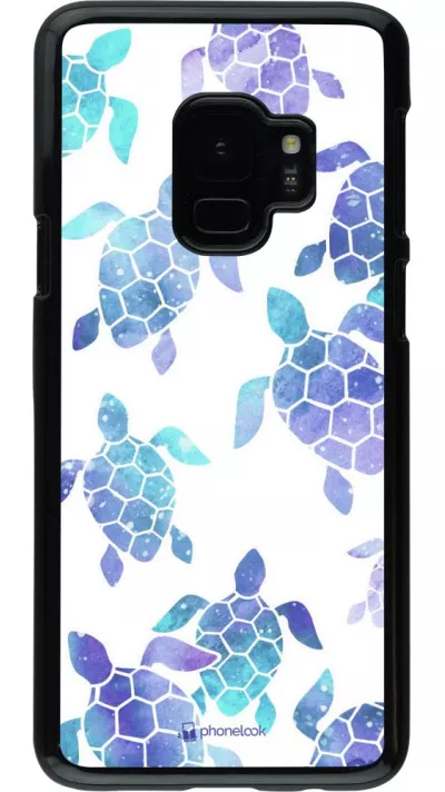 Hülle Samsung Galaxy S9 - Turtles pattern watercolor