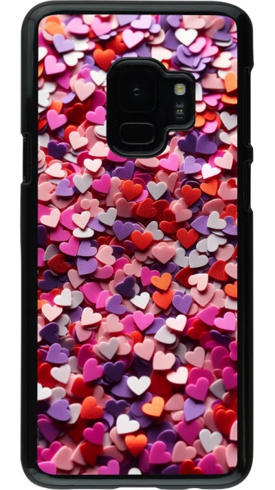 Samsung Galaxy S9 Case Hülle - Valentin 2025 Konfetti
