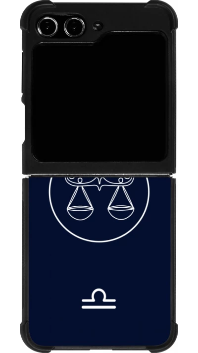 Samsung Galaxy Z Flip5 Case Hülle - Silikon schwarz Astrologie Waage