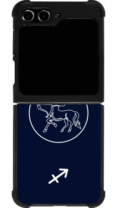 Samsung Galaxy Z Flip5 Case Hülle - Silikon schwarz Astrologie Schütze