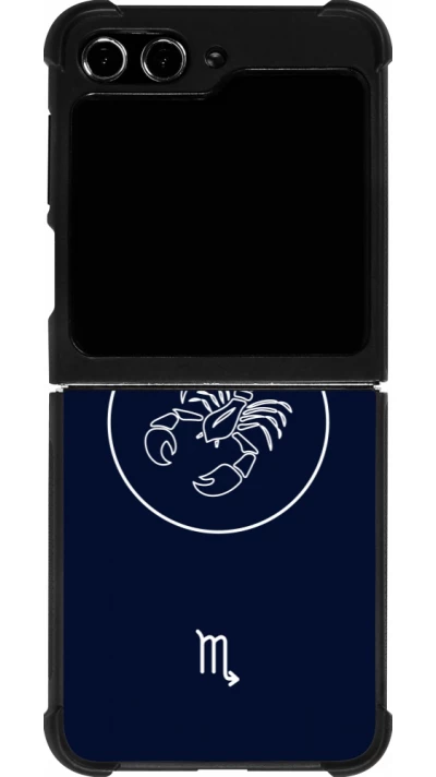 Samsung Galaxy Z Flip5 Case Hülle - Silikon schwarz Astrologie Skorpion