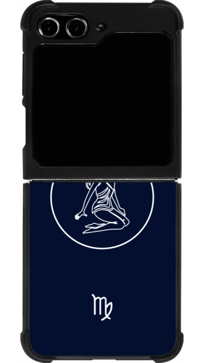 Samsung Galaxy Z Flip5 Case Hülle - Silikon schwarz Astrologie Jungfrau