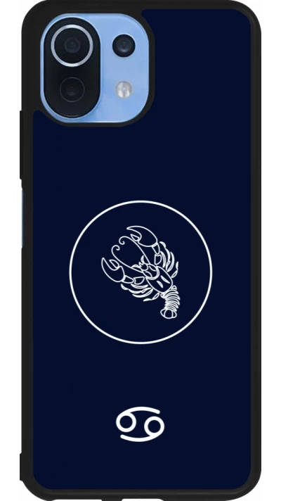 Coque Xiaomi Mi 11 Lite 5G - Silicone rigide noir Astrologie Cancer