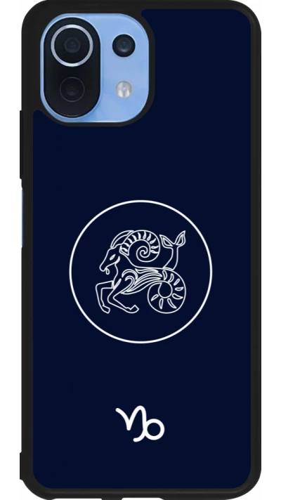 Coque Xiaomi Mi 11 Lite 5G - Silicone rigide noir Astrologie Capricorne