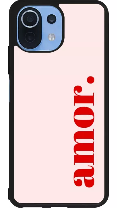 Coque Xiaomi Mi 11 Lite 5G - Silicone rigide noir Valentine 2024 amor