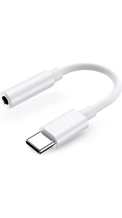 Adaptateur DAC USB-C vers mini jack 3.5mm Samsung original by Mobeen GP-TGU023AE pour audio haute qualité - Blanc