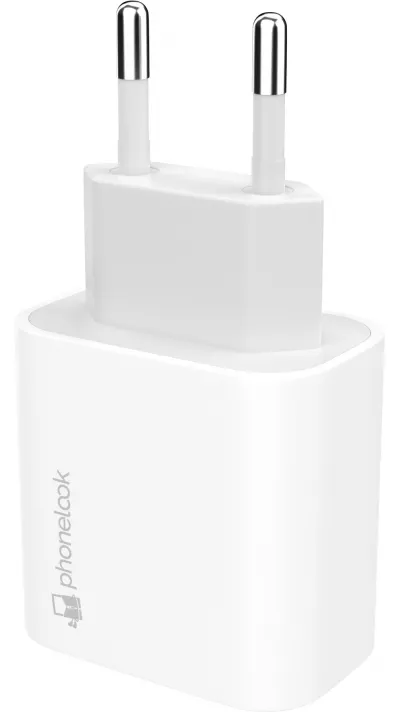 USB-C Power Netzadapter 20W - Ladestecker Fast Charge - PhoneLook - Weiss