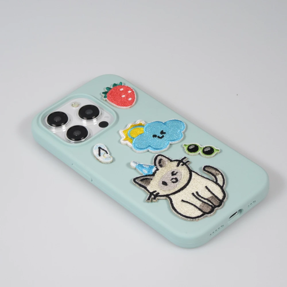 Autocollant sticker pour téléphone/tablette/ordinateur brodé en 3D - Summer Lemon