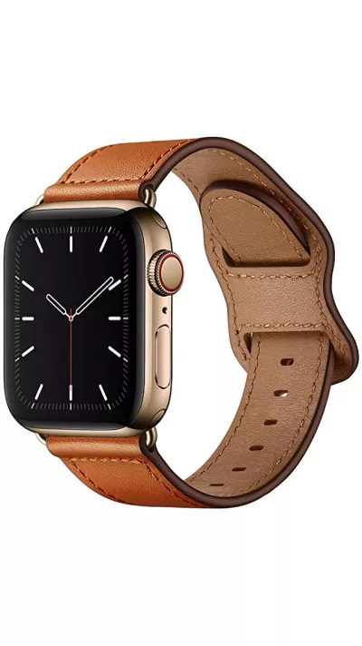 Lederarmband Hellbraun - Apple Watch 38/40/41/42 mm