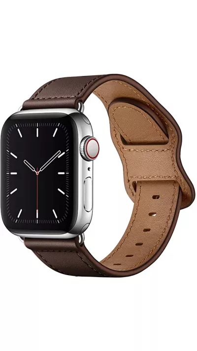 Lederarmband Dunkelbraun - Apple Watch 38/40/41/42 mm